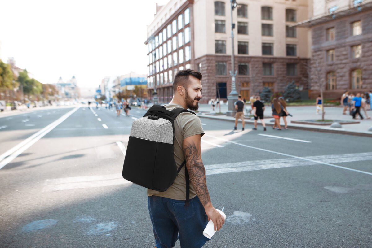 BLAUPUNKT BACKPACK 2ΧΡΩΜΟ (ΜΑΥΡΟ-ΓΚΡΙ) - Image 3