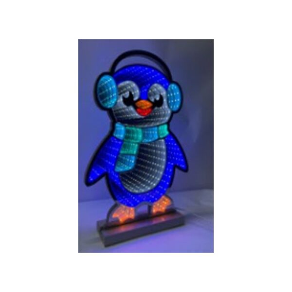 INFINITY ΦΩΤΙΖΟΜΕΝΟΣ ΜΠΛΕ ΠΙΓΚΟΥΙΝΟΣ 28Χ40ΕΚ ΔΙΠΛΗΣ ΟΨΗΣ ΣΕ ΞΥΛΙΝΗ ΒΑΣΗ