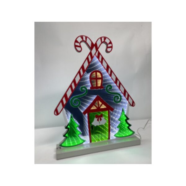 INFINITY ΦΩΤΙΖΟΜΕΝΟ ΣΠΙΤΑΚΙ 30Χ40ΕΚ ΔΙΠΛΗΣ ΟΨΗΣ ΣΕ ΞΥΛΙΝΗ ΒΑΣΗ