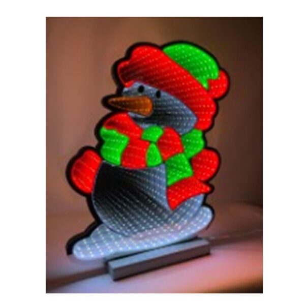 INFINITY ΦΩΤΙΖΟΜΕΝΟΣ ΧΙΟΝΑΝΘΡΩΠΟΣ 33Χ40ΕΚ ΔΙΠΛΗΣ ΟΨΗΣ ΣΕ ΞΥΛΙΝΗ ΒΑΣΗ