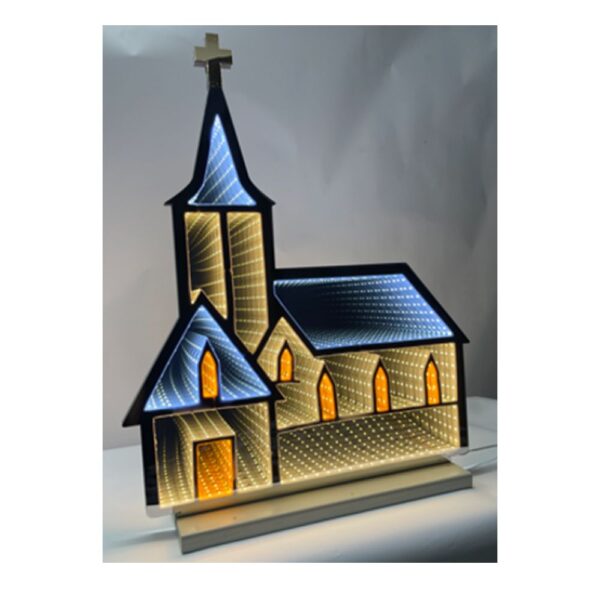 INFINITY ΦΩΤΙΖΟΜΕΝΗ ΕΚΚΛΗΣΙΑ 51Χ60ΕΚ ΔΙΠΛΗΣ ΟΨΗΣ ΣΕ ΞΥΛΙΝΗ ΒΑΣΗ