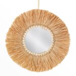 BOHO ΚΑΘΡΕΠΤΗΣ ΜΕ RAFFIA Φ40ΕΚ