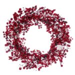 ΣΤΕΦΑΝΙ ΜΕ ΚΟΚΚΙΝΑ BERRIES ΚΑΙ ΧΙΟΝΙ 55ΕΚ