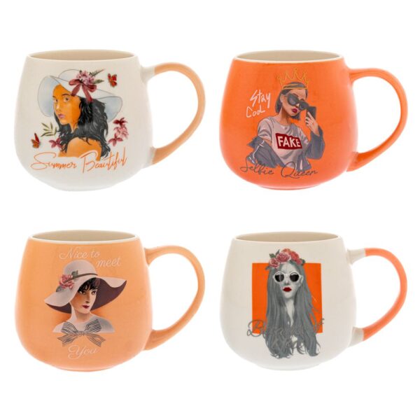 ΠΟΛΥΧΡΩΜΗ ΚΕΡΑΜΙΚΗ ΚΟΥΠΑ ΜΕ ΓΥΝΑΙΚΕΙΑ ΦΙΓΟΥΡΑ 8Χ8