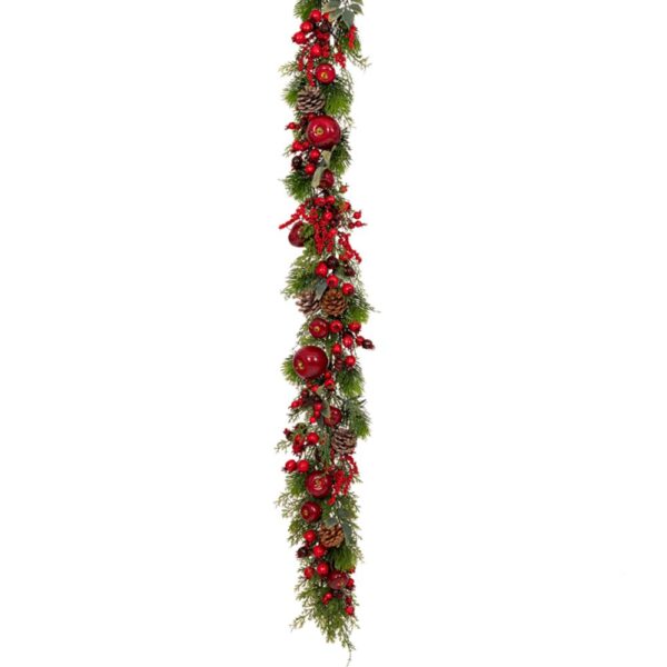 ΠΡΑΣΙΝΗ ΓΙΡΛΑΝΤΑ ΜΕ KOKKINA BERRIES