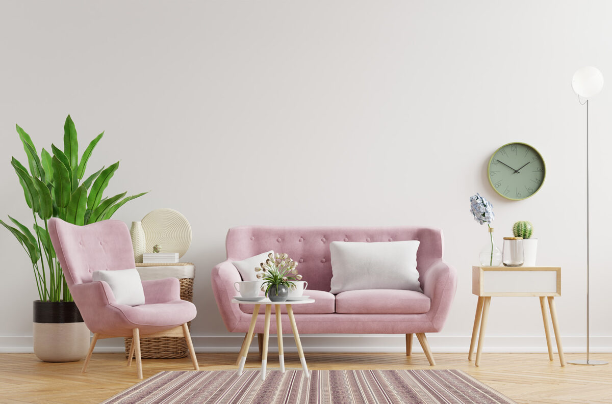 Living room wall mockup in bright tones with have sofa and lamp ΧΑΛΙ BRANDO 11Μ ΣΤΟΚ Π.Χ. - 150X230  NewPlan - Image 4