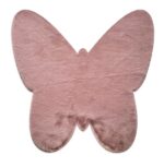ΧΑΛΙ PUFFY JM7 DARK PINK BUTTERFLY ANTISLIP - 120X120B  NewPlan