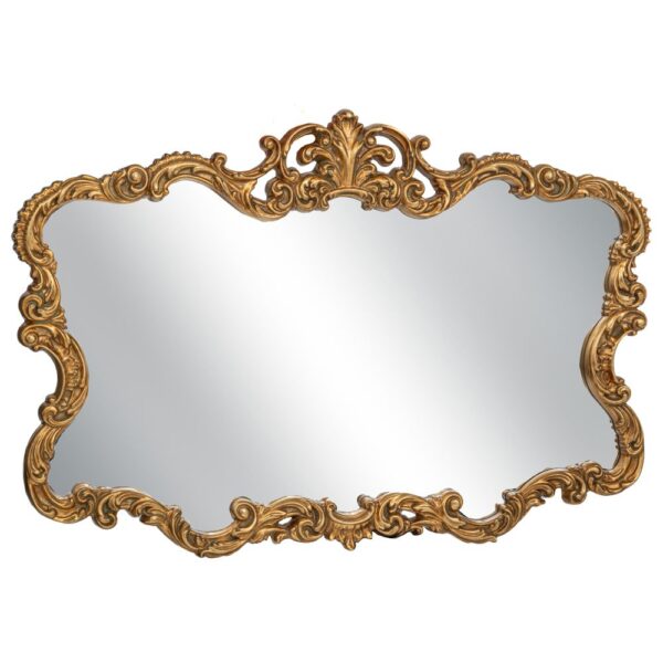 ΧΡΥΣΟΣ VINTAGE PU ΚΑΘΡΕΦΤΗΣ ΤΟΙΧΟΥ ΜΕ ΑΝΑΓΛΥΦΑ ΣΧΕΔΙΑ 96Χ4Χ67ΕΚ