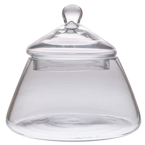 ΓΥΑΛΙΝΟ ΔΙΑΦΑΝΟ ΒΑΖΟ ΜΕ ΚΑΠΑΚΙ Φ 17Χ17 ΕΚ