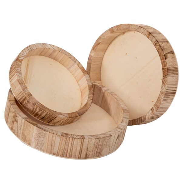 ΞΥΛΙΝΟΙ ΔΙΣΚΟΙ ΚΑΦΕ ΣΕΤ 3 Φ33Χ6 Φ29Χ5 Φ24Χ4ΕΚ. ΣΤΡΟΓΓΥΛΟΙ