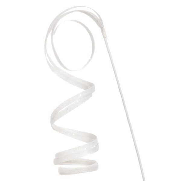 ΛΕΥΚΟ GLITTER TWISTED ΚΛΑΔΙ 50ΕΚ