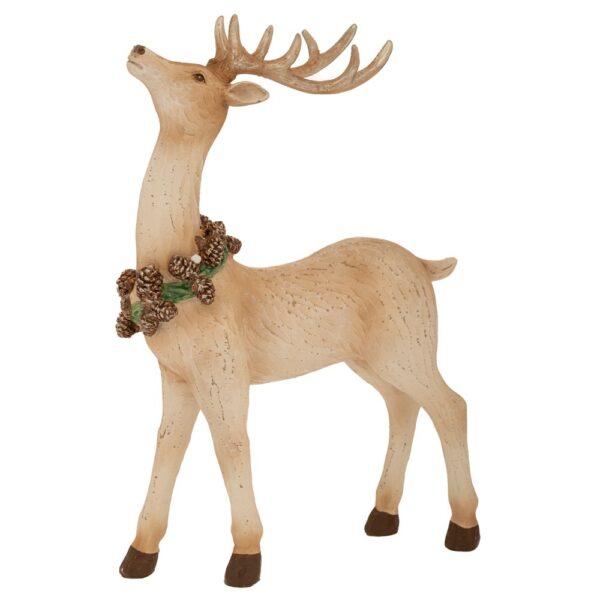 ΛΕΥΚΟ ΠΟΛΥΡΕΖΙΝ ΟΡΘΙΟ ΕΛΑΦΙ ΜΕ ΧΡΥΣΑ ΚΕΡΑΤΑ ΠΟΥ ΚΟΙΤΑΕΙ ΨΗΛΑ 21