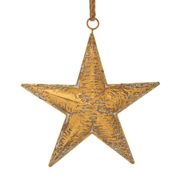 ΧΡΥΣΟ ΜΕΤΑΛΛΙΚΟ ΚΡΕΜΑΣΤΟ ΑΣΤΕΡΙ ΣΤΟΛΙΔΙ 25.5X5X27.5ΕΚ