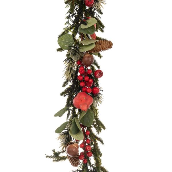 ΠΡΑΣΙΝΗ ΓΙΡΛΑΝΤΑ ΜΕ ΡΟΔΙ ΜΑΝΙΤΑΡΙΑ ΜΟΥΡΑ   ΚΑΙ ΚΟΥΚΟΥΝΑΡΙ 180ΕΚ