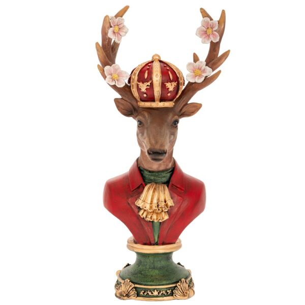 ΚΟΚΚΙΝΗ ΠΡΟΤΟΜΗ ΕΛΑΦΙΟΥ ΜΕ ΛΟΥΛΟΥΔΙΑ ΣΤΑ ΚΕΡΑΤΑ 16Χ11Χ34ΕΚ