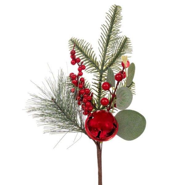 ΠΡΑΣΙΝΟ ΚΛΑΔΙ ΜΕ BERRIES ΚΑΙ ΚΟΚΚΙΝΟ ΚΟΥΔΟΥΝΑΚΙ 35ΕΚ