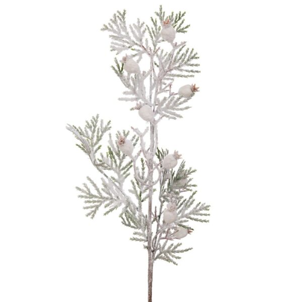 ΧΙΟΝΙΣΜΕΝΟ ΚΛΑΔΙ ΜΕ ΛΕΥΚΑ BERRIES 65ΕΚ