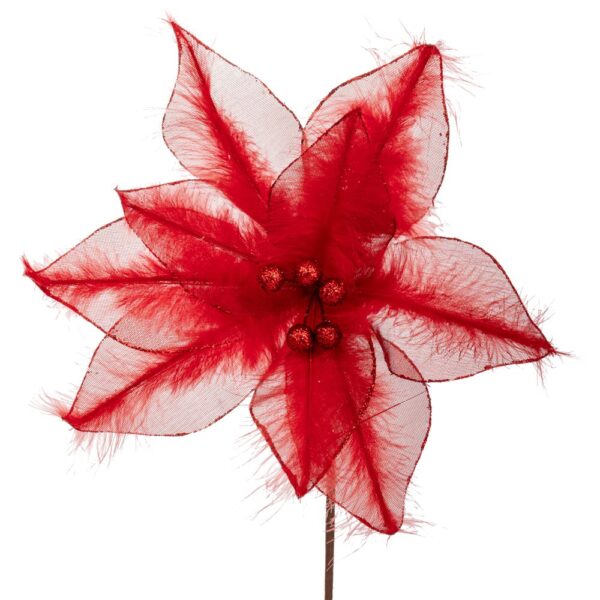 ΚΟΚΚΙΝΟ ΑΛΕΞΑΝΔΡΙΝΟ ΚΛΑΔΙ ΜΕ ΠΟΥΠΟΥΛΑ Φ28Χ40ΕΚ