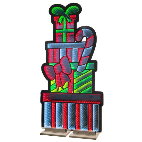 INFINITY ΦΩΤΙΖΟΜΕΝΗ ΣΤΗΛΗ ΔΩΡΩΝ ΜΕ ΓΛΥΚΑ 62Χ120ΕΚ ΔΙΠΛΗΣ ΟΨΗΣ ΣΕ ΞΥΛΙΝΗ ΒΑΣΗ