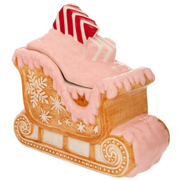 GINGERBREAD ΚΕΡΑΜΙΚΗ ΜΠΙΣΚΟΤΙΕΡΑ ΣΕ ΣΧΗΜΑ ΕΛΚΗΘΡΟ 25Χ13Χ23ΕΚ