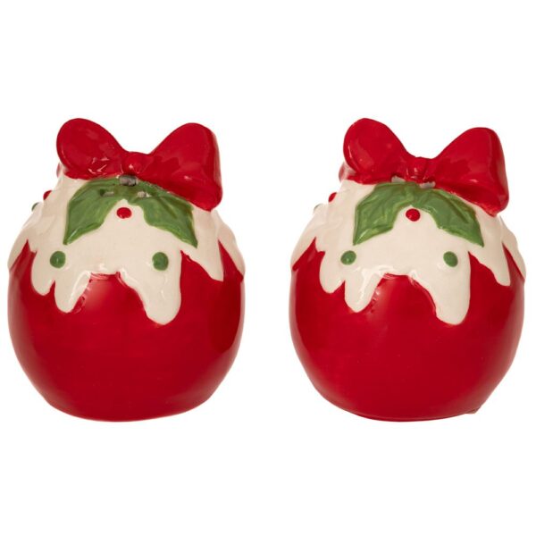 ΣΕΤ 2 ΚΟΚΚΙΝΟ ΛΕΥΚΟ ΚΕΡΑΜΙΚΟ ΑΛΑΤΟΠΙΠΕΡΟ ΣΕ ΣΧΗΜΑ ΔΩΡΟΥ 5Χ5Χ7ΕΚ