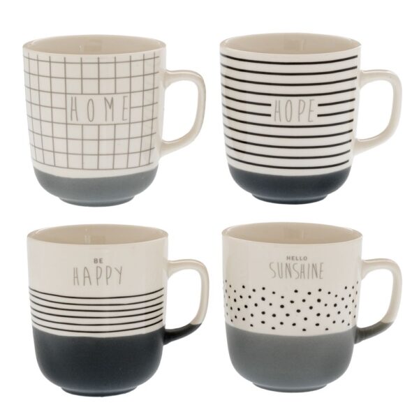 ΓΚΡΙ ΛΕΥΚΗ ΚΕΡΑΜΙΚΗ ΚΟΥΠΑ 4 ΣΧΕΔΙΑ 9X10EK