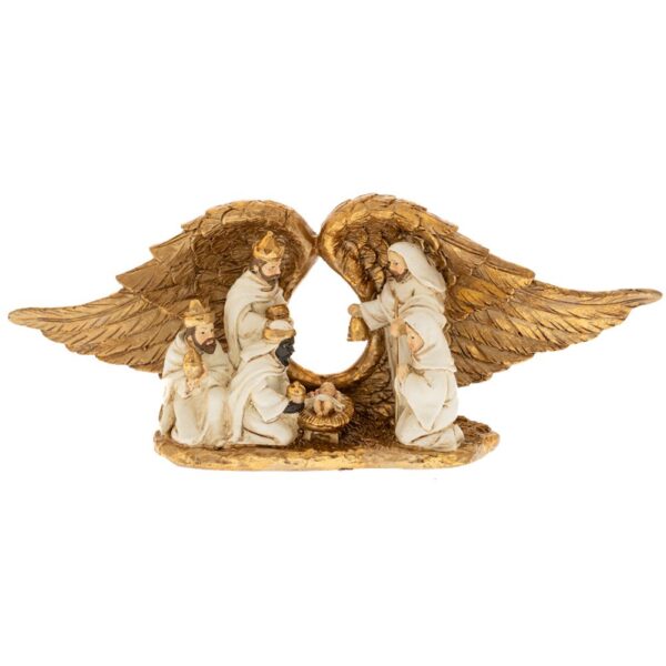 ΧΡΥΣΗ ΠΟΛΥΡΕΖΙΝ ΦΑΤΝΗ ΜΕ ΦΙΓΟΥΡΕΣ ΣΕ ΣΧΗΜΑ ΦΤΕΡΑ ΑΓΓΕΛΟΥ 27.5Χ7Χ10.5ΕΚ