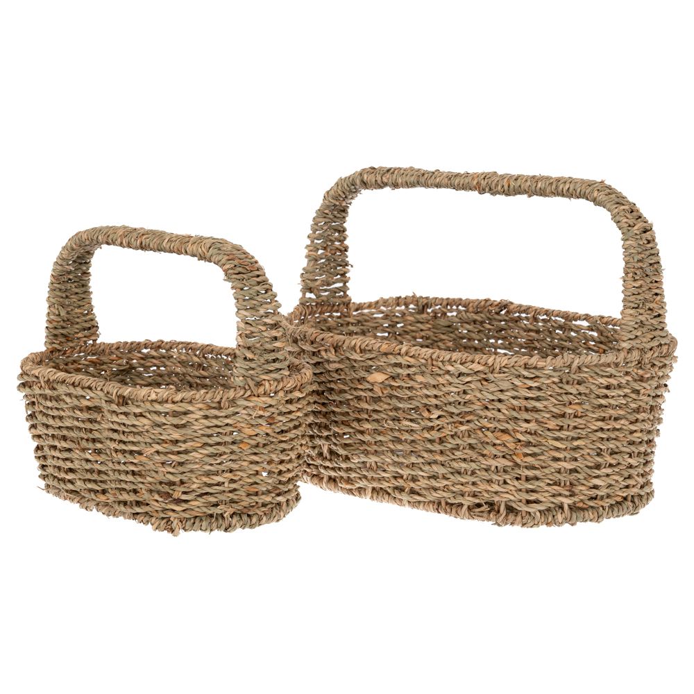 ΣΕΤ 2 ΠΑΝΕΡΙ seagrass ΜΕ ΧΕΡΟΥΛΙ 31Χ21Χ24  24Χ15Χ19ΕΚ ΣΕΤ 2 ΠΑΝΕΡΙ seagrass ΜΕ ΧΕΡΟΥΛΙ 31Χ21Χ24  24Χ15Χ19ΕΚ