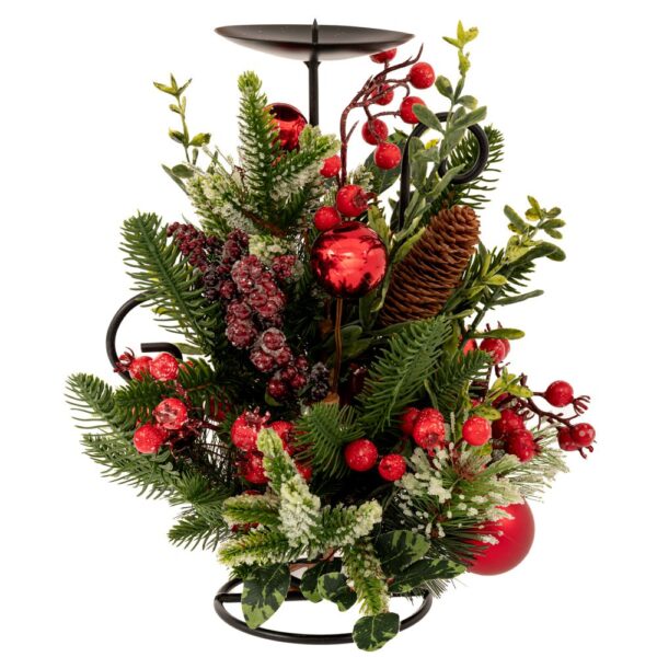 ΠΡΑΣΙΝΟ ΚΗΡΟΠΗΓΙΟ ΜΕ  ΚΟΚΚΙΝΑ BERRIES ΚΟΚΚΙΝΕΣ ΜΠΑΛΛΕΣ ΚΑΙ  ΠΑΓΩΜΕΝΟ ΚΟΥΚΟΥΝΑΡΙ 33ΕΚ