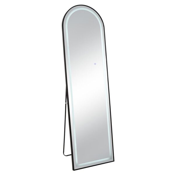 ΜΑΥΡΟΣ ΜΕΤΑΛΛΙΚΟΣ ΚΑΘΡΕΦΤΗΣ ΔΑΠΕΔΟΥ ΜΕ LED 50Χ170ΕΚ