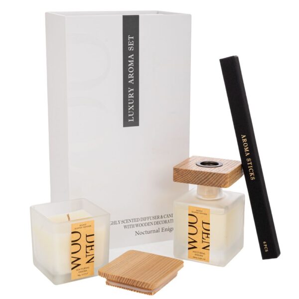 ΣΕΤ 2 ΛΕΥΚΟ ΑΡΩΜΑΤΙΚΟ ΧΩΡΟΥ ΜΕ ΣΤΙΚ 100ml AND ΚΕΡΙ 90gr ΣΕ ΣΥΣΚΕΥΑΣΙΑ ΠΟΛΥΤΕΛΕΙΑΣ