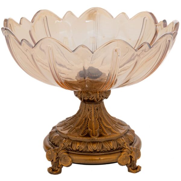 ΜΕΛΙ ΓΥΑΛΙΝΗ ΠΙΑΤΕΛΑ ΜΕ ΜΕΤΑΛΛΙΚΗ ΒΑΣΗ Φ20Χ15ΕΚ