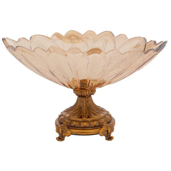 ΜΕΛΙ ΓΥΑΛΙΝΗ ΠΙΑΤΕΛΑ ΜΕ ΜΕΤΑΛΛΙΚΗ ΒΑΣΗ 30Χ16Χ18ΕΚ