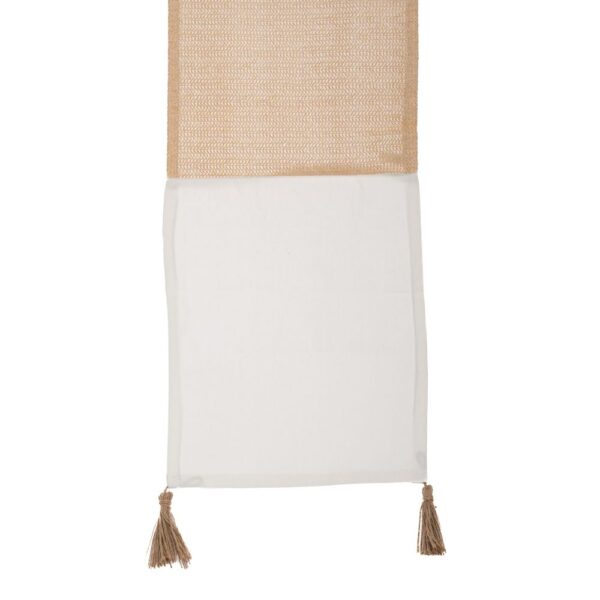 ΛΕΥΚΟ ΚΡΕΜ ΥΦΑΣΜΑΤΙΝΟ RUNNER ΜΕ ΦΟΥΝΤΑΚΙΑ 32Χ150ΕΚ