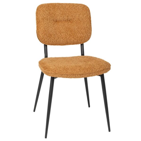 ΚΑΡΕΚΛΑ BLOSSOM BLISS ΜΕ ΚΑΦΕ ΜΠΟΥΚΛΕ ΥΦΑΣΜΑ AND ΜΑΥΡΟ ΜΕΤΑΛΛΙΚΟ ΣΚΕΛΕΤΟ 63Χ47Χ85ΕΚ