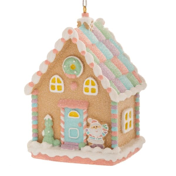 ΠΑΣΤΕΛ ΠΟΛΥΡΕΖΙΝ GINGERBREAD ΣΠΙΤΙ ΣΤΟΛΙΔΙ 7Χ5.5Χ9ΕΚ