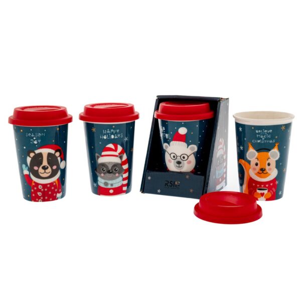 ΠΕΤΡΟΛ ΚΕΡΑΜΙΚΗ ΚΟΥΠΑ ΜΕ ΧΡΙΣΤΟΥΓΕΝΝΙΑΤΙΚΗ ΦΙΓΟΥΡΑ ΖΩΟΥ ΚΑΙ ΚΑΠΑΚΙ ΣΕ ΚΟΥΤΙ 9