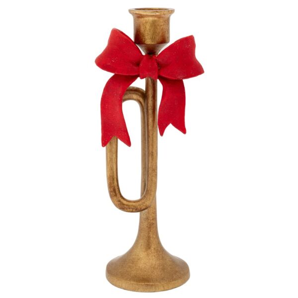 ΧΡΥΣΟ ΠΟΛΥΡΕΖΙΝ ΚΗΡΟΠΗΓΙΟ ΤΡΟΜΠΕΤΑ ΜΕ ΚΟΚΚΙΝΟ ΦΙΟΓΚΟ 10Χ8