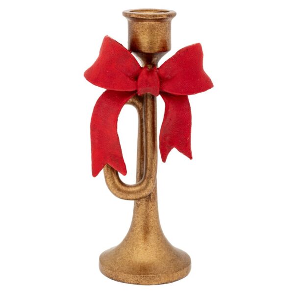 ΧΡΥΣΟ ΠΟΛΥΡΕΖΙΝ ΚΗΡΟΠΗΓΙΟ ΤΡΟΜΠΕΤΑ ΜΕ ΚΟΚΚΙΝΟ ΦΙΟΓΚΟ 10Χ7