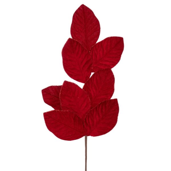 ΚΟΚΚΙΝΑ ΒΕΛΟΥΔΙΝΑ ΦΥΛΛΑ ΜΕ GLITTER ΚΛΑΔΙ 70ΕΚ