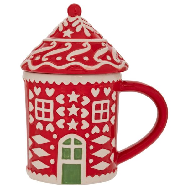 ΚΟΚΚΙΝΗ ΚΕΡΑΜΙΚΗ ΚΟΥΠΑ ΜΕ ΚΑΠΑΚΙ ΣΠΙΤΙ 14Χ10Χ17ΕΚ