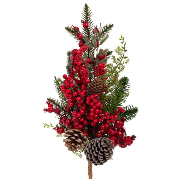 ΠΡΑΣΙΝΟ ΚΛΑΔΙ ΜΕ ΚΟΚΚΙΝΑ BERRIES KAI ΚΟΥΚΟΥΝΑΡΙΑ 50ΕΚ