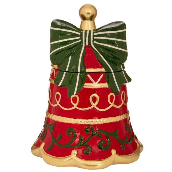 ΚΟΚΚΙΝΗ ΚΕΡΑΜΙΚΗ ΜΠΙΣΚΟΤΙΕΡΑ ΚΑΜΠΑΝΑ ΜΕ ΠΡΑΣΙΝΟ ΦΙΟΓΚΟ 21