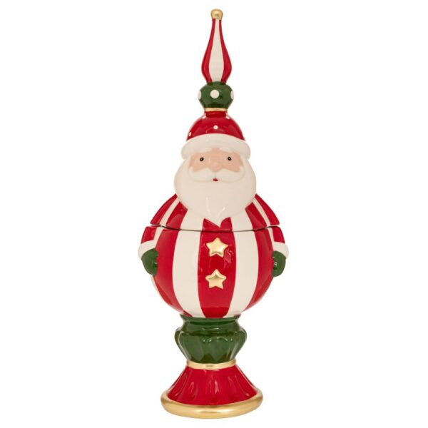 ΠΟΛΥΧΡΩΜΗ ΚΕΡΑΜΙΚΗ ΜΠΙΣΚΟΤΙΕΡΑ ΑΓΙΟΣ ΒΑΣΙΛΗΣ ΣΕ ΣΧΗΜΑ ΣΤΟΛΙΔΙΟΥ 18Χ15