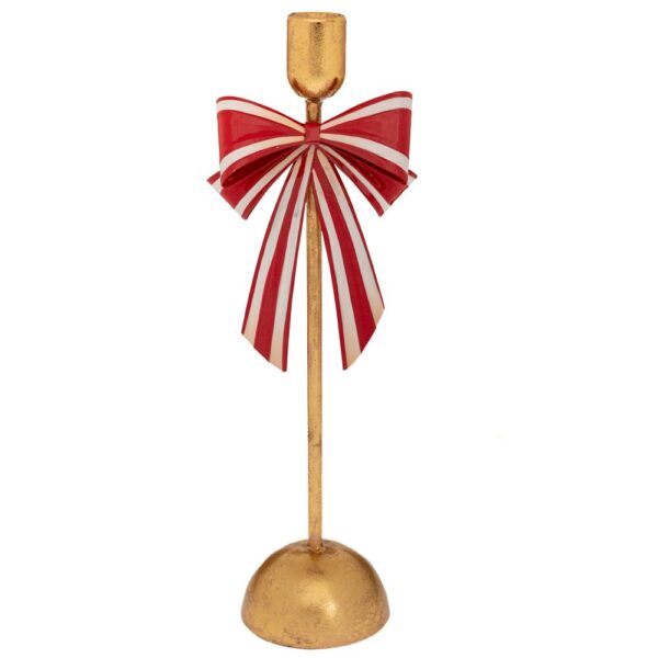 ΧΡΥΣΟ ΜΕΤΑΛΛΙΚΟ ΚΗΡΟΠΗΓΙΟ ΜΕ ΚΟΚΚΙΝΟ ΑΣΠΡΟ ΦΙΟΓΚΟ 11.5X9.4X35.7EK