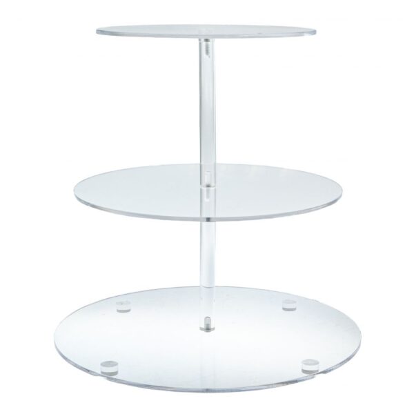 ΔΙΑΦΑΝΟ ΑΚΡΥΛΙΚΟ ΣΤΡΟΓΓΥΛΟ ΤΡΙΩΡΟΦΟ ΠΛΑΤΟ Φ24 30 35Χ35ΕΚ