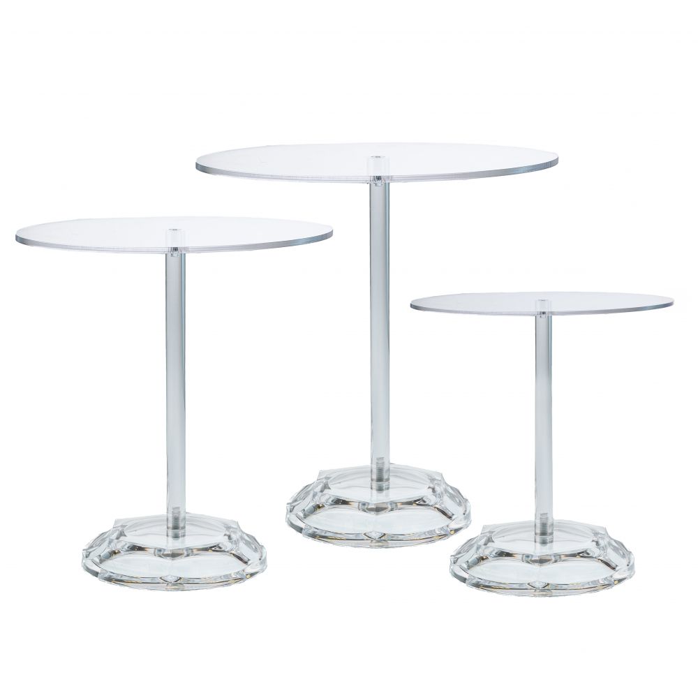 ΣΕΤ 3 ΔΙΑΦΑΝΕΣ ΑΚΡΥΛΙΚΕΣ ΣΤΡΟΓΓΥΛΕΣ ΠΙΑΤΕΛΕΣ ΜΕ ΠΟΔΙ Φ20Χ21 Φ24Χ26 Φ30Χ31ΕΚ ΣΕΤ 3 ΔΙΑΦΑΝΕΣ ΑΚΡΥΛΙΚΕΣ ΣΤΡΟΓΓΥΛΕΣ ΠΙΑΤΕΛΕΣ ΜΕ ΠΟΔΙ Φ20Χ21 Φ24Χ26 Φ30Χ31ΕΚ