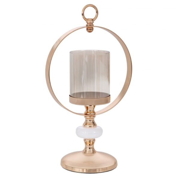 ΧΡΥΣΟ ΜΕΤΑΛΛΙΚΟ ΚΗΡΟΠΗΓΙΟ ΜΕ ΣΤΕΦΑΝΙ AND ΓΥΑΛΙ Φ12 18Χ34ΕΚ