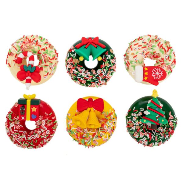 ΜΑΓΝΗΤΑΚΙ DONUTS ΜΕ ΧΡΙΣΤΟΥΓΕΝΝΙΑΤΙΚΕΣ ΦΙΓΟΥΡΕΣ Φ8ΕΚ 6 ΣΧΕΔΙΑ