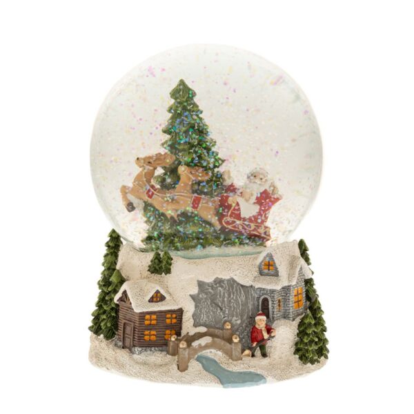 ΚΟΥΡΔΙΣΤΗ ΝΕΡΟΜΠΑΛΑ ΜΕ ΧΡΙΣΤΟΥΓΕΝΝΙΑΤΙΚΟ ΣΚΗΝΙΚΟ ΚΑΙ ΜΟΥΣΙΚΗ Φ13Χ17ΕΚ